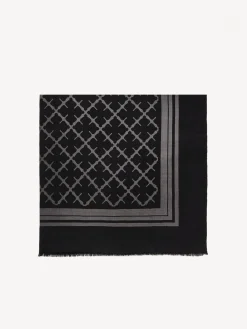 Hot By Malene Birger Cornelis uldtørklæde Charcoal