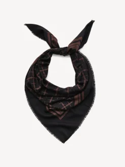 New By Malene Birger Cornelis uldtørklæde DarkChokolate