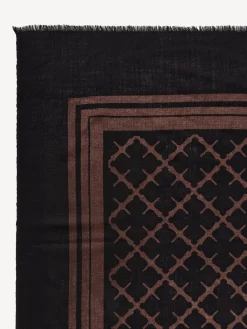 New By Malene Birger Cornelis uldtørklæde DarkChokolate