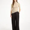 Sale By Malene Birger Cymbaria h&oslash;jtaljede bukser Black