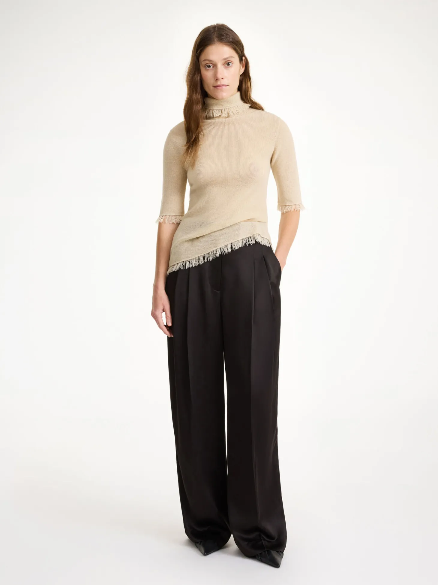 Sale By Malene Birger Cymbaria højtaljede bukser Black