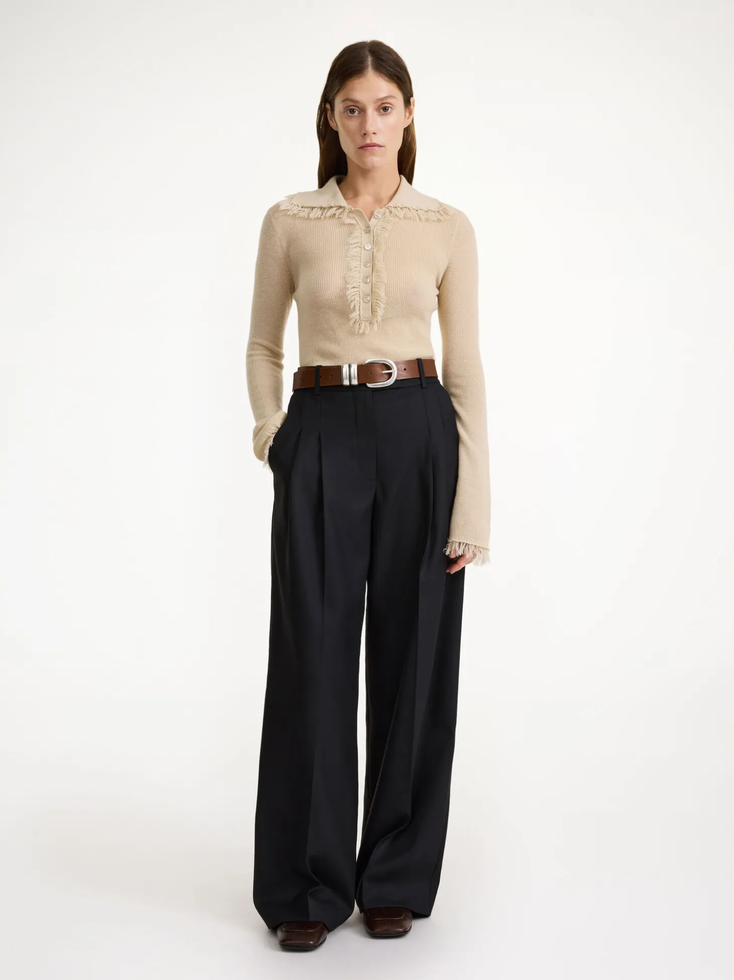 Clearance By Malene Birger Cymbaria højtaljede bukser Black