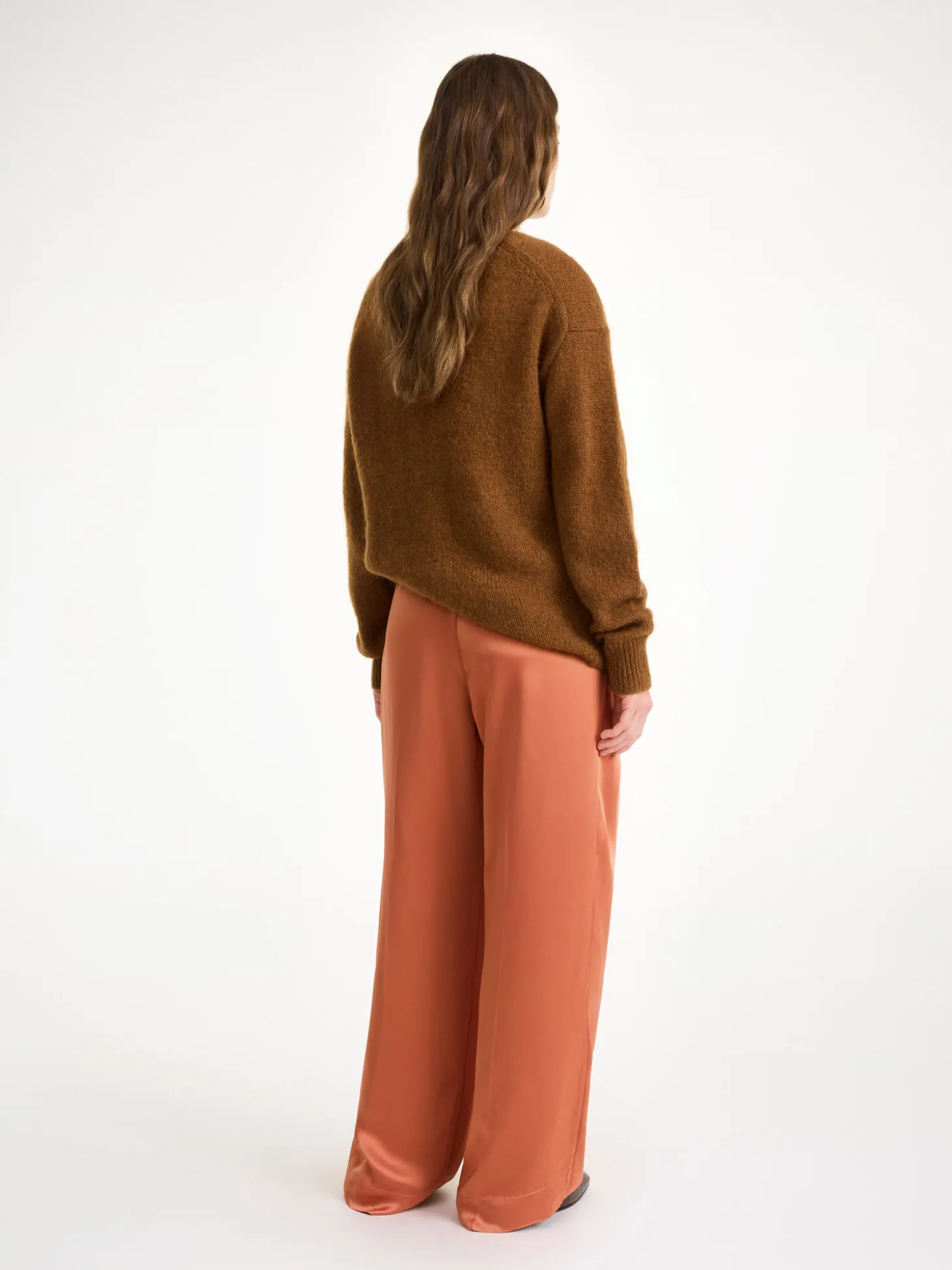 New By Malene Birger Cymbaria højtaljede bukser DarkCherryPlum