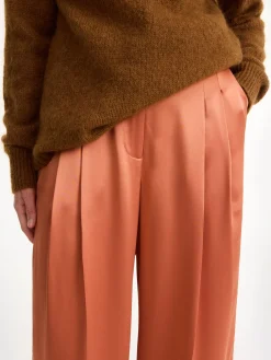 New By Malene Birger Cymbaria højtaljede bukser DarkCherryPlum