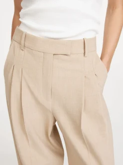 Outlet By Malene Birger Cymbaria h&oslash;jtaljede bukser CinnamonBrown