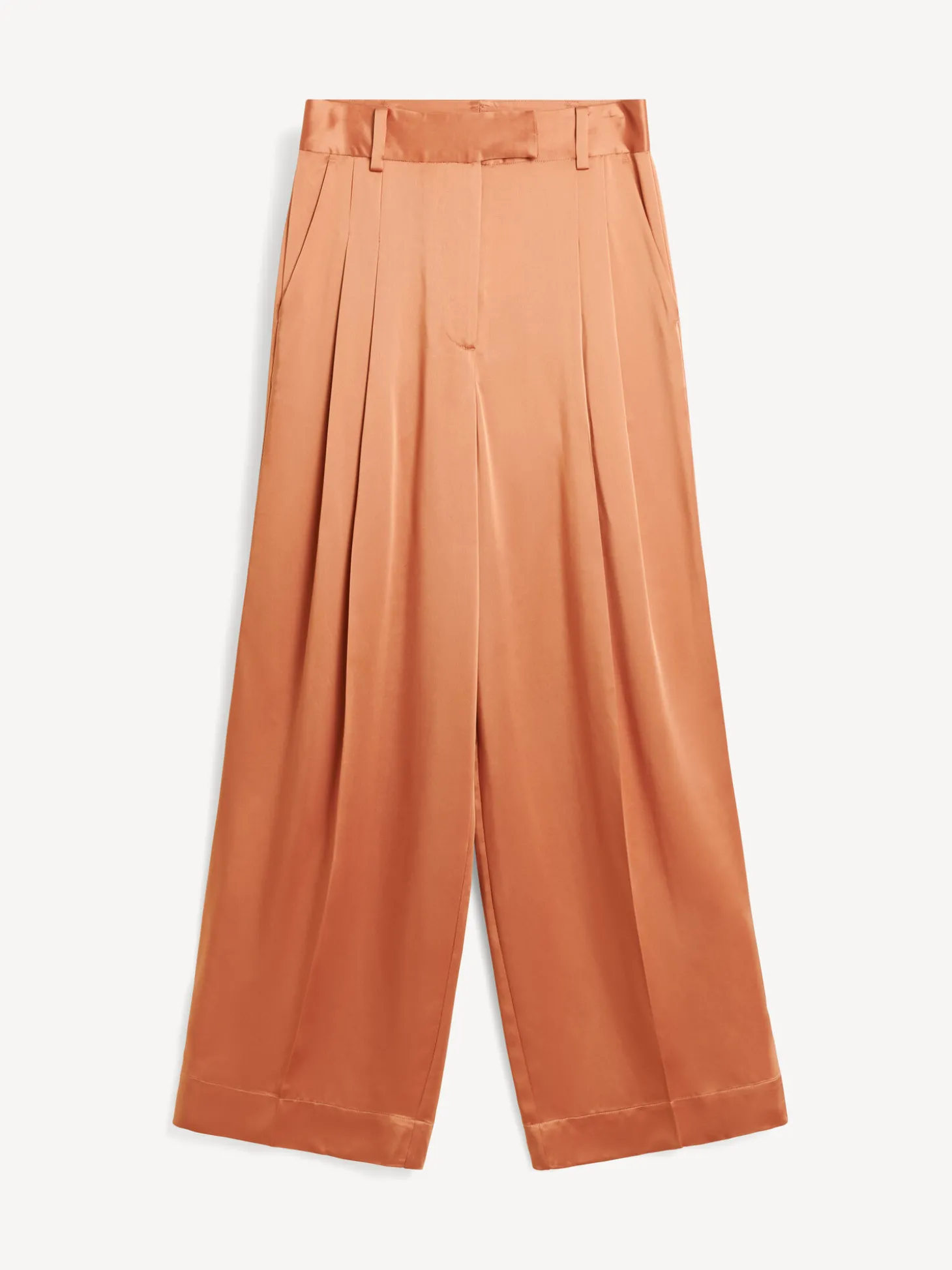 New By Malene Birger Cymbaria højtaljede bukser DarkCherryPlum