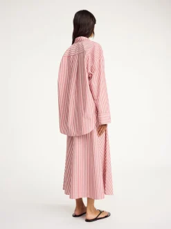 Discount By Malene Birger Derris skjorte RedWhiteStripes