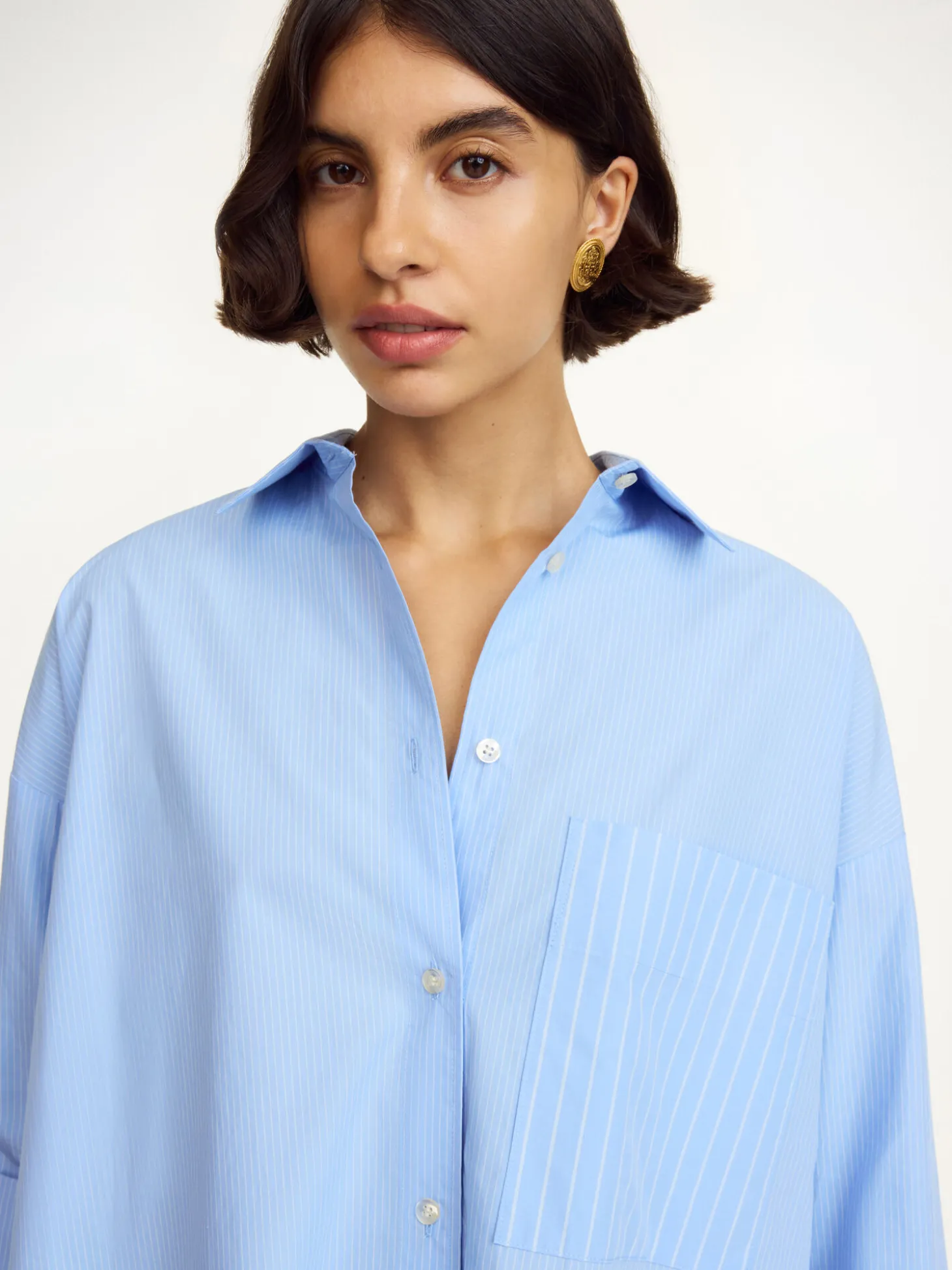 Outlet By Malene Birger Derris skjorte BlueIrisStripeSmall