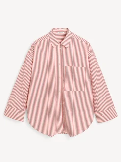 Discount By Malene Birger Derris skjorte RedWhiteStripes