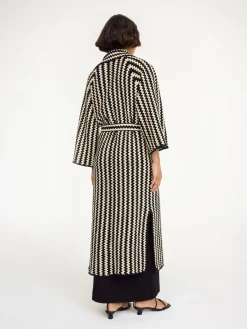 Sale By Malene Birger Dina frakke CrochetBlack&White