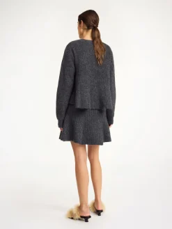 Sale By Malene Birger Dox mininederdel GreyMelange