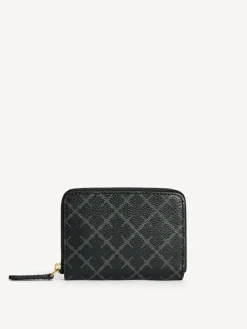 Online By Malene Birger Elia møntpung med print Charcoal