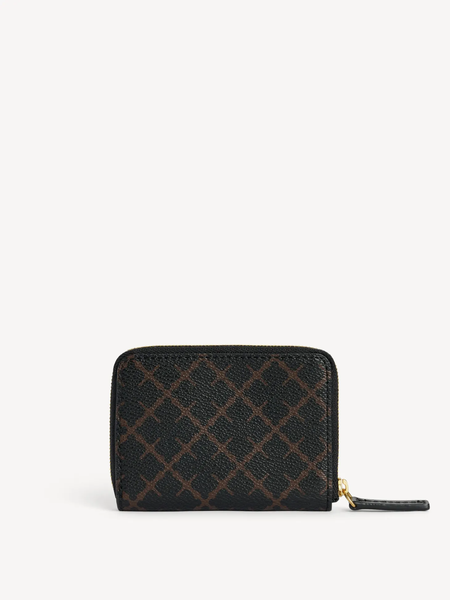 New By Malene Birger Elia møntpung med print DarkChokolate