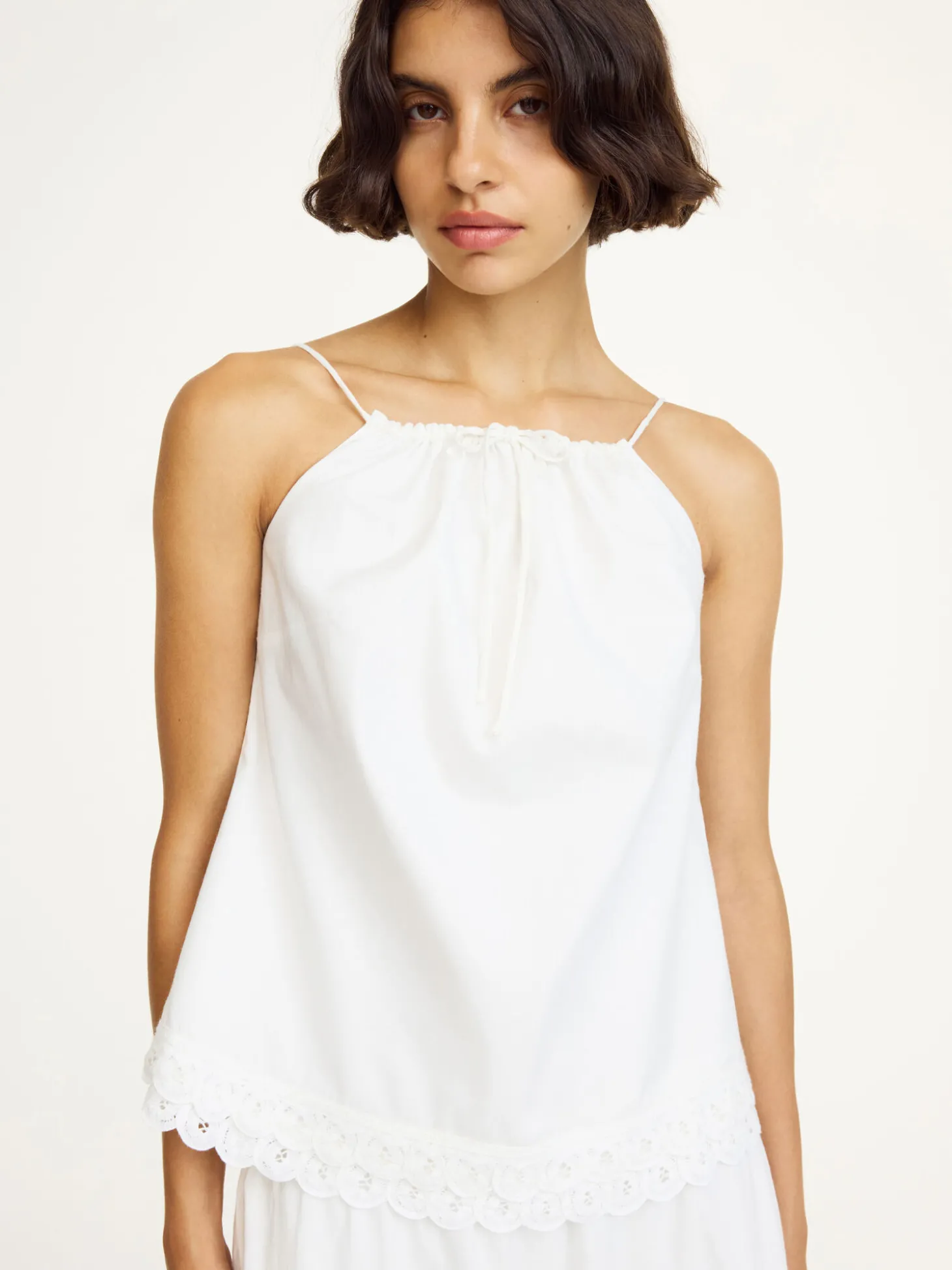 Fashion By Malene Birger Elle top SoftWhite