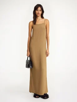 Fashion By Malene Birger Ellionore maxikjole LightBrown