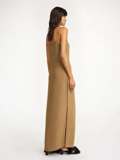 Fashion By Malene Birger Ellionore maxikjole LightBrown
