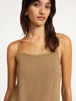 Fashion By Malene Birger Ellionore maxikjole LightBrown