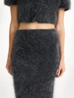 Fashion By Malene Birger Estille midinederdel Jetgrey