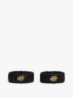 New By Malene Birger Evelo armbånd i læder Black