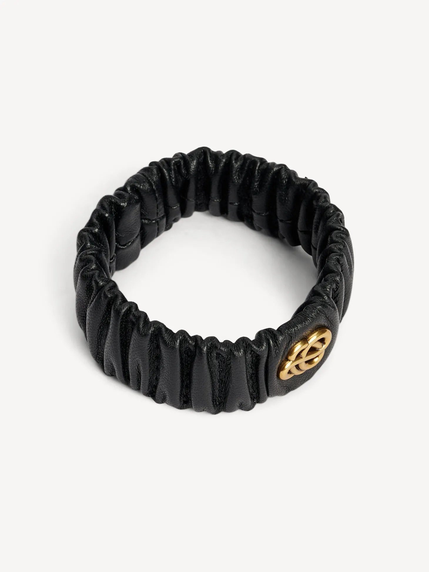 New By Malene Birger Evelo armbånd i læder Black