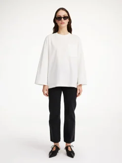 Clearance By Malene Birger Fayeh langærmet T-shirt SoftWhite