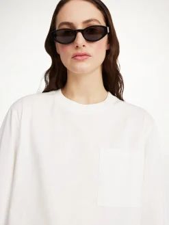Clearance By Malene Birger Fayeh lang&aelig;rmet T-shirt SoftWhite