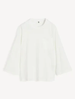 Clearance By Malene Birger Fayeh lang&aelig;rmet T-shirt SoftWhite