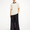 Outlet By Malene Birger Fayeh T-shirt i bomuld OysterGray