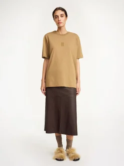 Outlet By Malene Birger Fayeh T-shirt i bomuld LightBrown