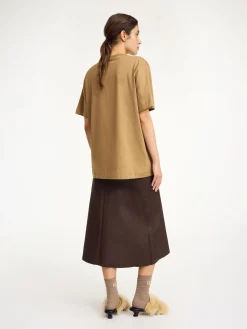 Outlet By Malene Birger Fayeh T-shirt i bomuld LightBrown