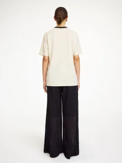 Outlet By Malene Birger Fayeh T-shirt i bomuld OysterGray