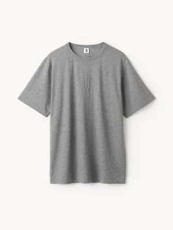 Online By Malene Birger Fayeh T-shirt i bomuld GreyMelange