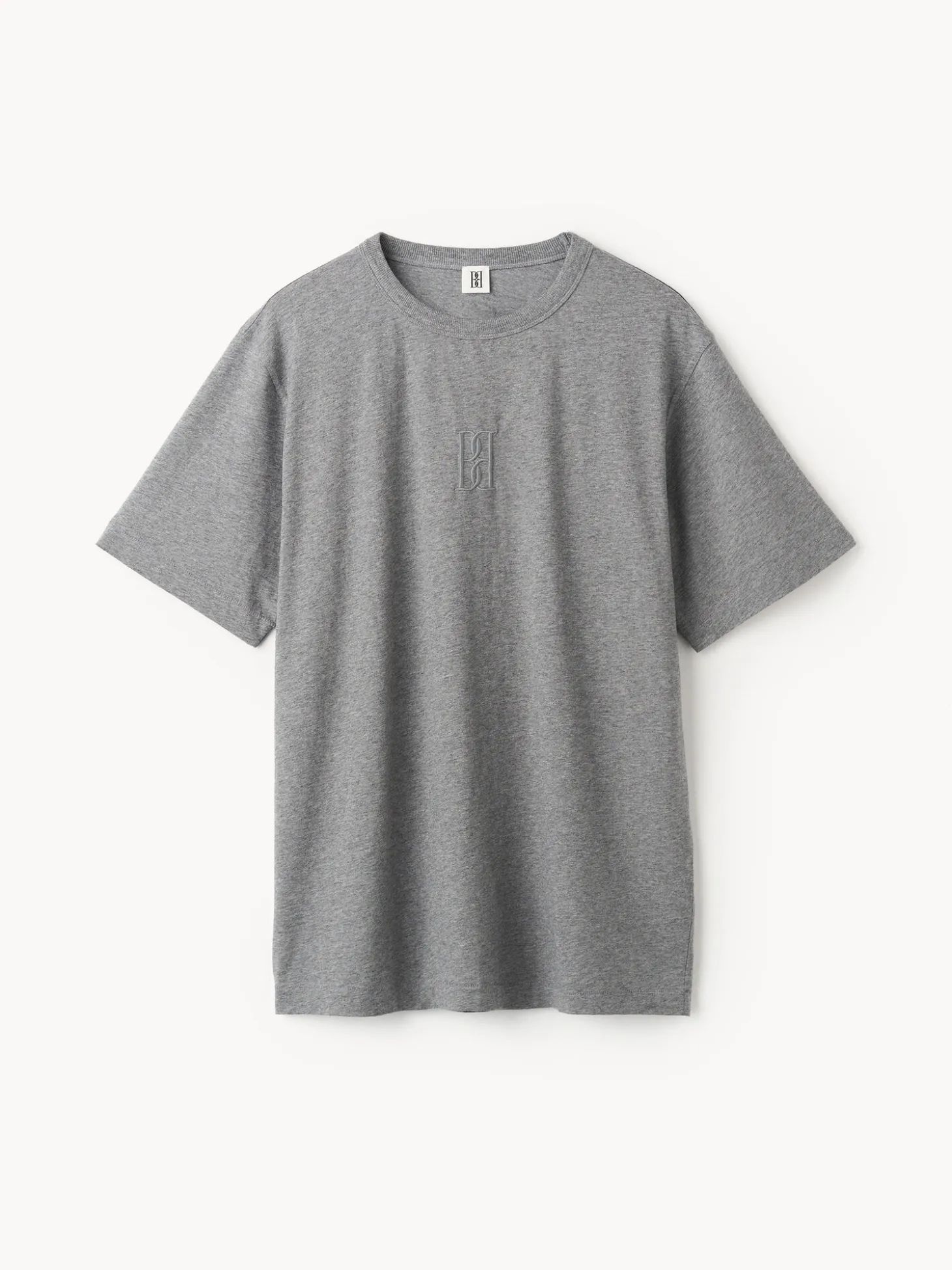 Online By Malene Birger Fayeh T-shirt i bomuld GreyMelange