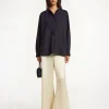 Sale By Malene Birger Fayette skjorte i &oslash;kologisk bomuld Black