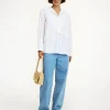 New By Malene Birger Fayette skjorte i &oslash;kologisk bomuld PureWhite