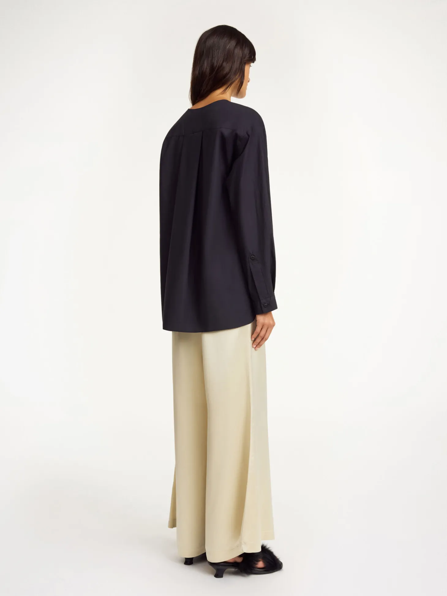 Sale By Malene Birger Fayette skjorte i økologisk bomuld Black