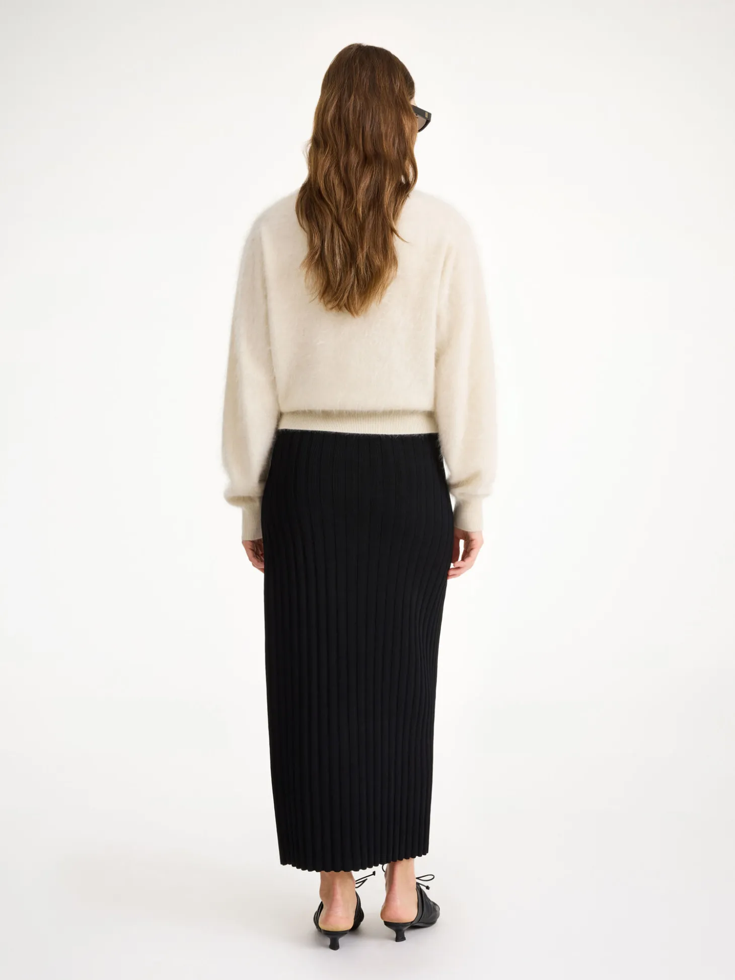 Fashion By Malene Birger Fiemme midinederdel Black