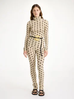 Online By Malene Birger Fioria uldsweater med rullekrave Graphicflower