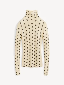 Online By Malene Birger Fioria uldsweater med rullekrave Graphicflower