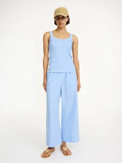 Fashion By Malene Birger Frillio top BlueIris