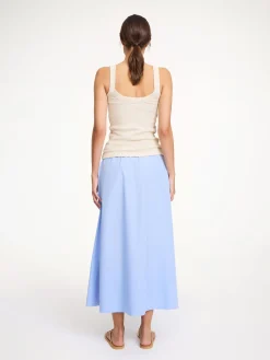 Fashion By Malene Birger Frillio top OysterGray