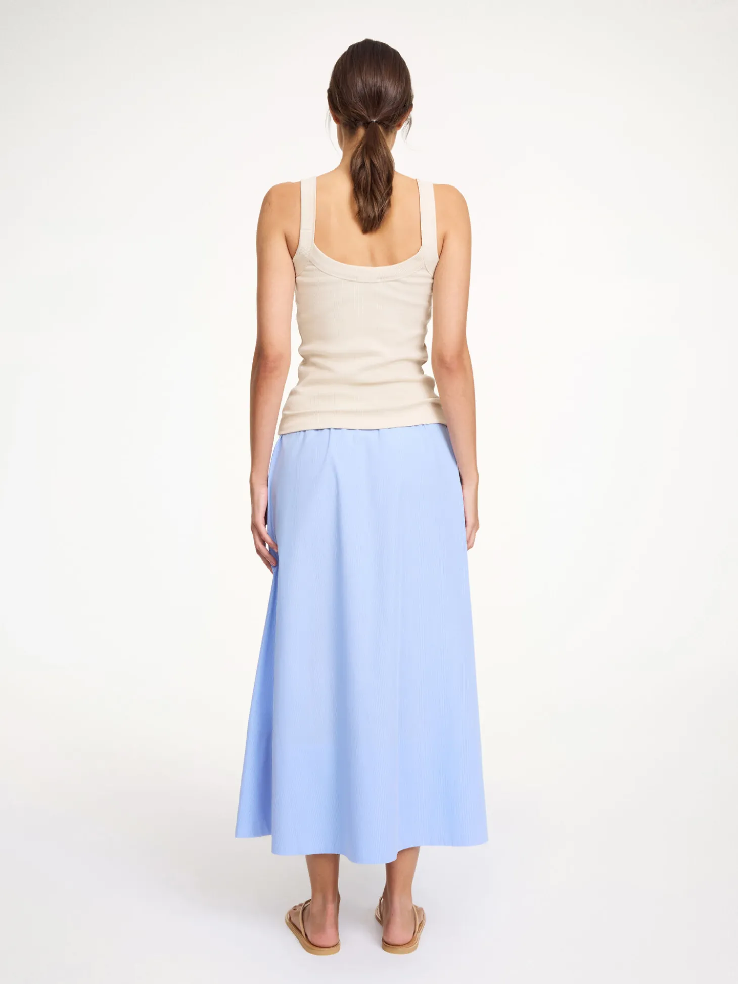 Fashion By Malene Birger Frillio top OysterGray