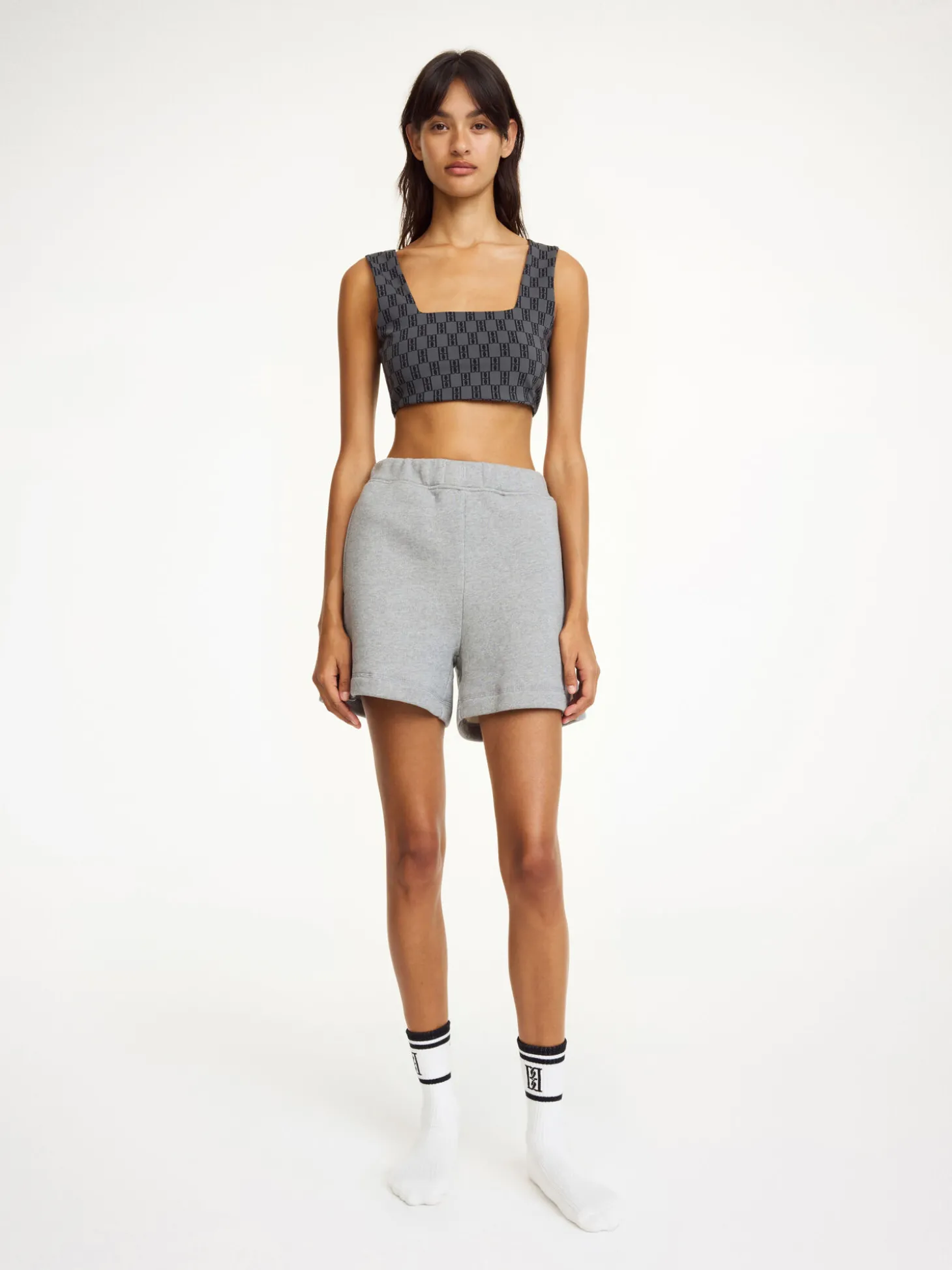 Fashion By Malene Birger Halio shorts GreyMelange