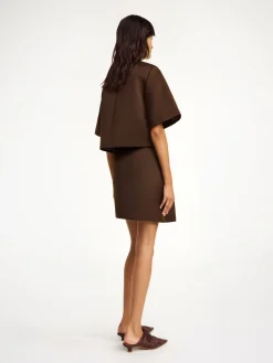 Fashion By Malene Birger Hania top DarkMahogany