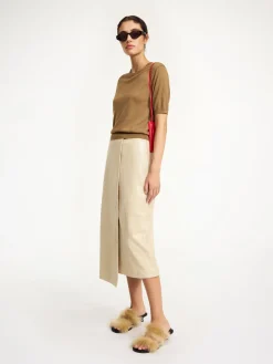 Outlet By Malene Birger Hannas nederdel i l&aelig;der Nomad