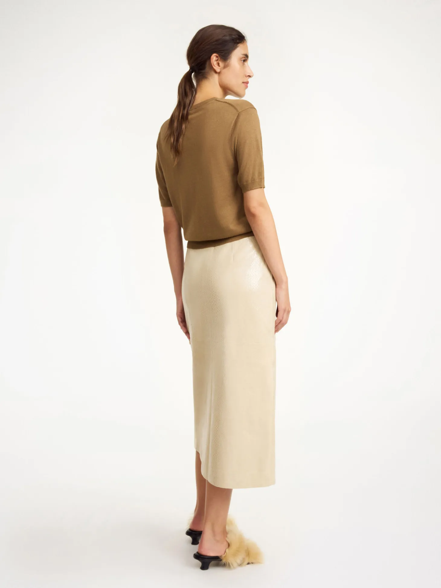 Outlet By Malene Birger Hannas nederdel i læder Nomad