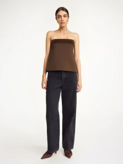 Online By Malene Birger Hermie top DarkMahogany