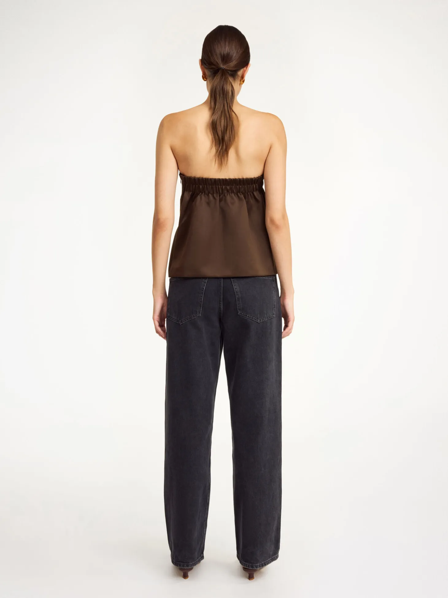 Online By Malene Birger Hermie top DarkMahogany