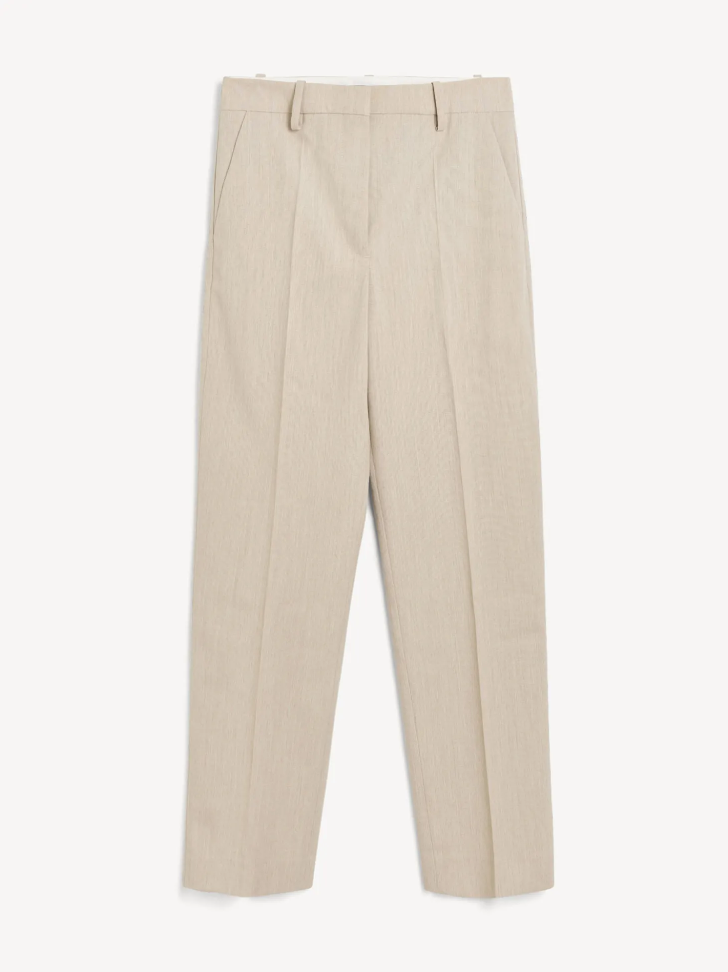 Sale By Malene Birger Igda bukser med lige ben BeigeMelange