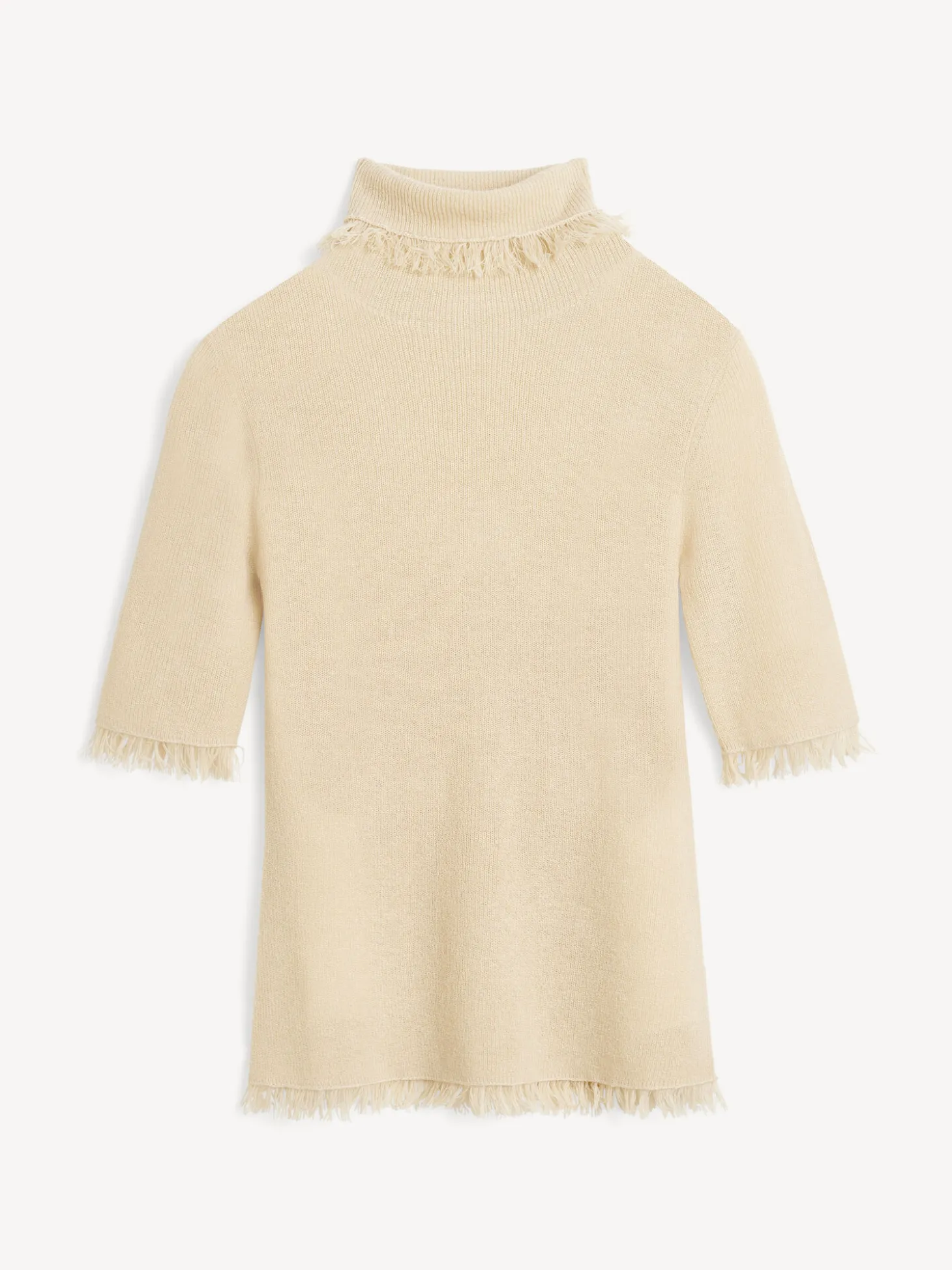 Best By Malene Birger Jaxa top i uldblanding OysterGray